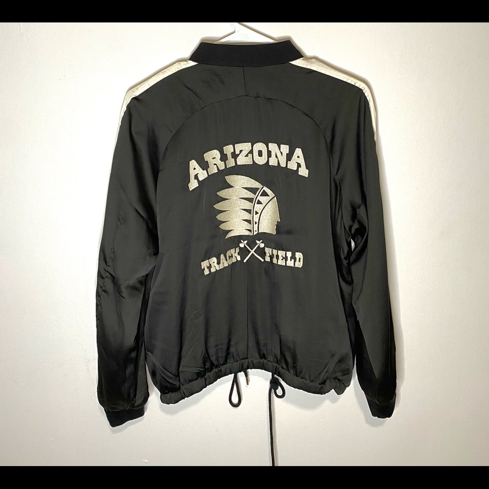 Arizona Track and Field satin bomber jacket